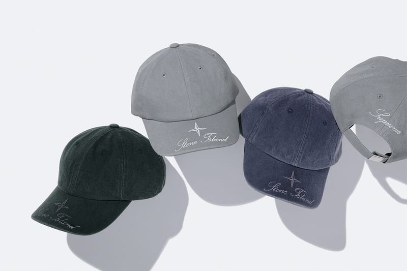 Supreme x store stone island hat