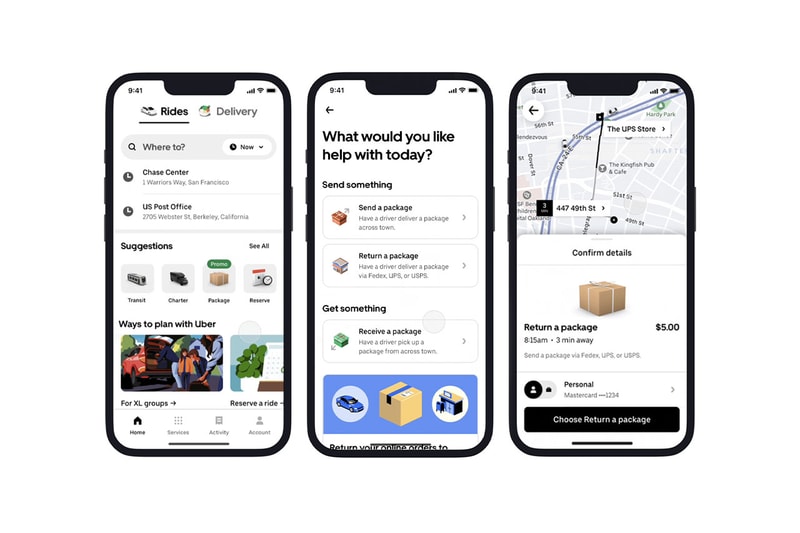 Uber Package Returns Feature Release Info | Hypebeast