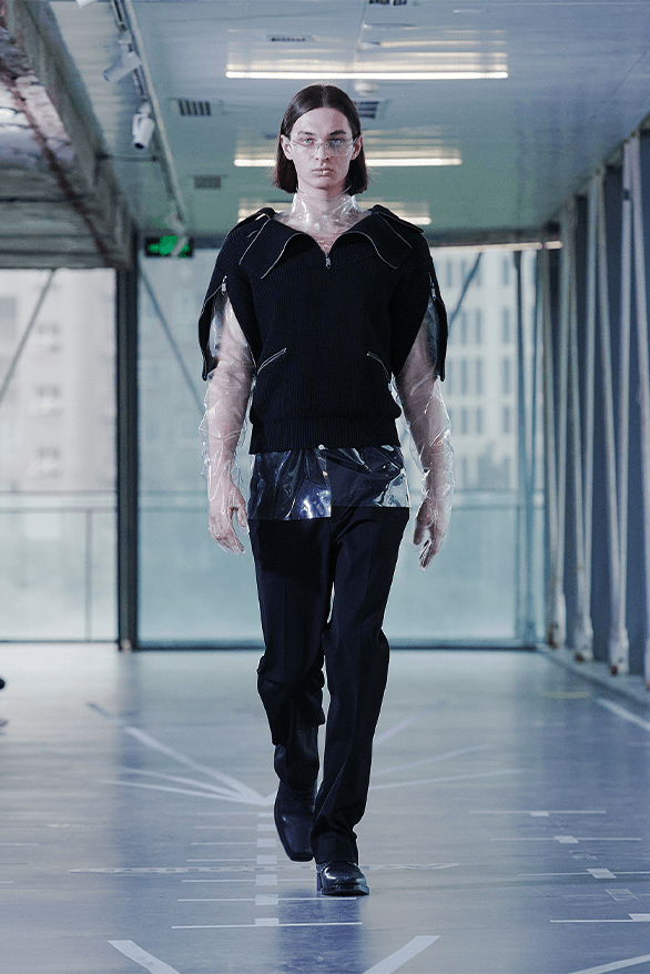 xander zhou 24ss-極美品&正規品 LOEWE リブ編みマフラー