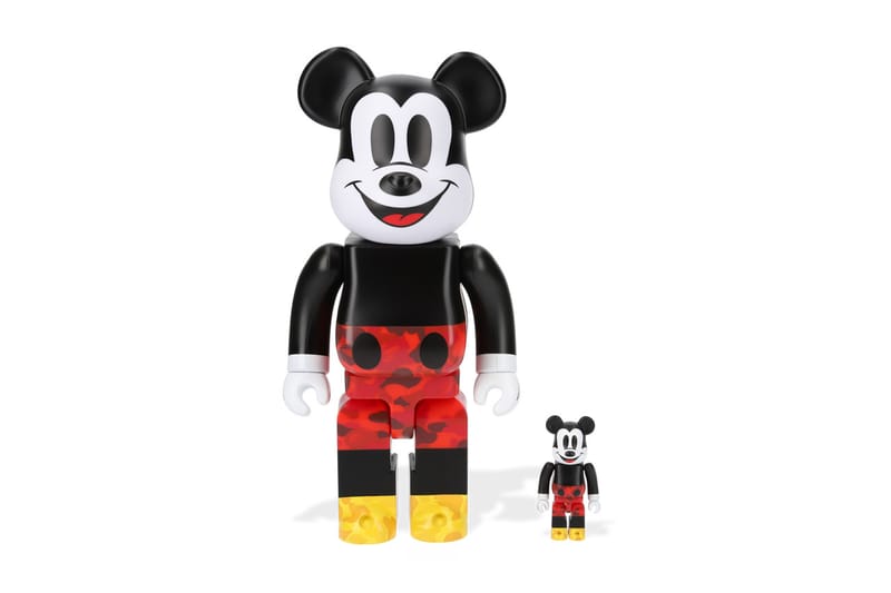 BAPE® x Disney x BE@RBRICK Anniversary Mickey Mouse Toy | Hypebeast