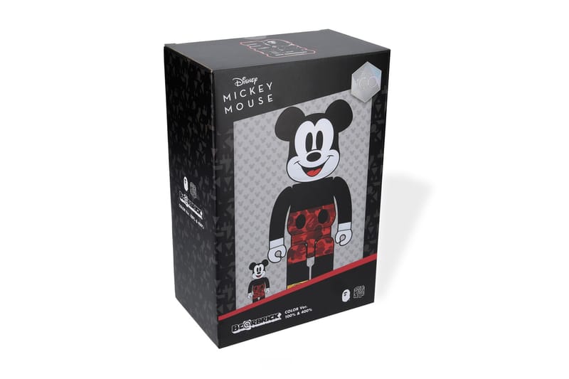 BAPE® x Disney x BE@RBRICK Anniversary Mickey Mouse Toy | Hypebeast