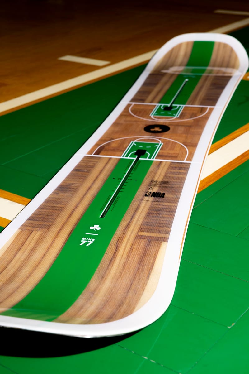 A Closer Look at Burton s MINE77 x Celtics Floor Board Hypebeast