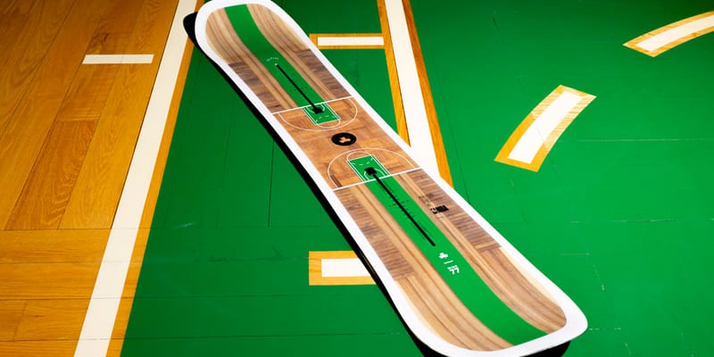 A Closer Look at Burton s MINE77 x Celtics Floor Board Hypebeast