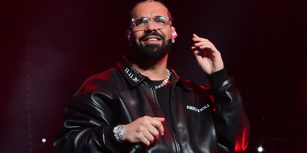 Drake представляет цепочку для поводка для собак с бриллиантами весом 50 карат в музыкальном видео «Стрелялка от первого лица»