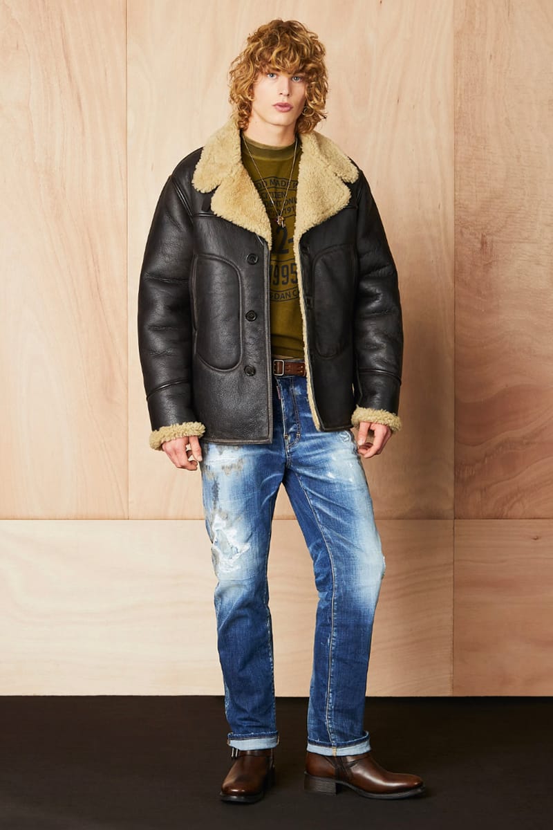 Dsquared2 sales shearling jacket