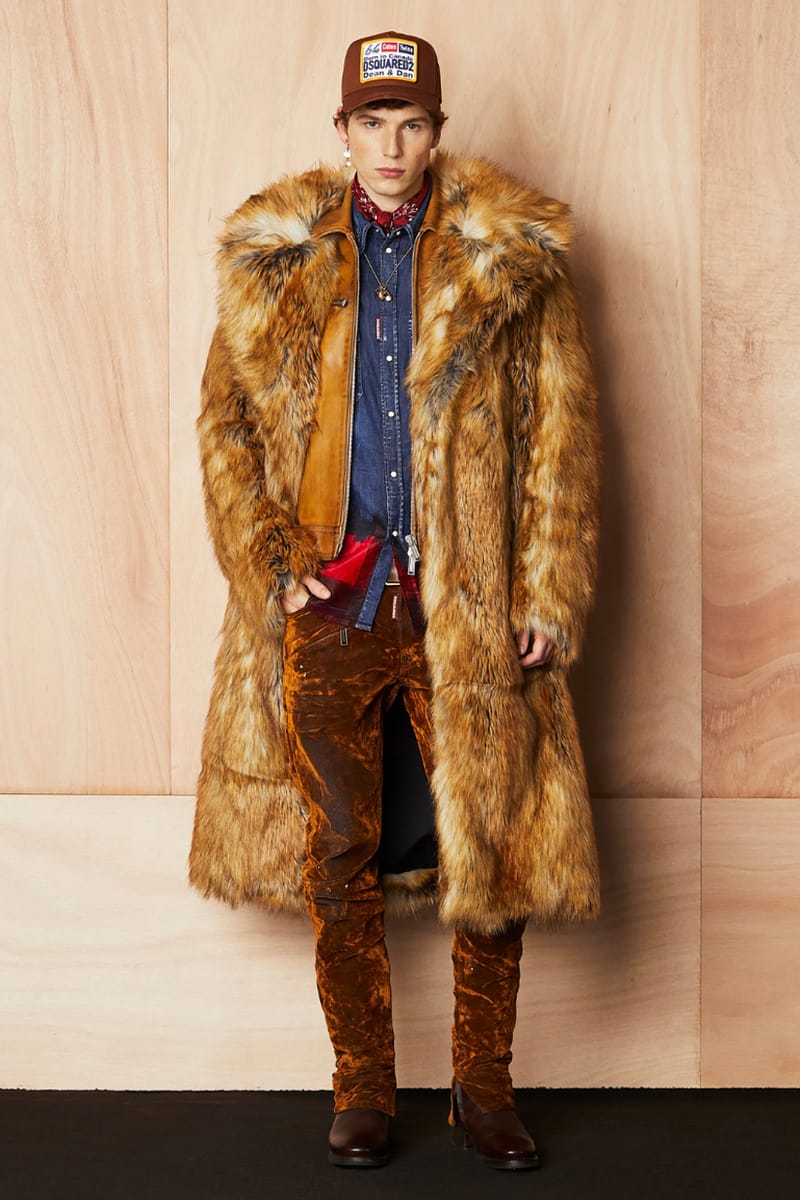 Dsquared coat clearance with fur