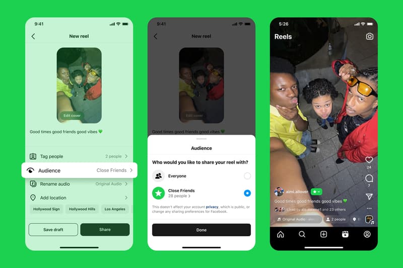 Instagram Now Lets You Share Posts and Reels With Close Friends | Hypebeast
