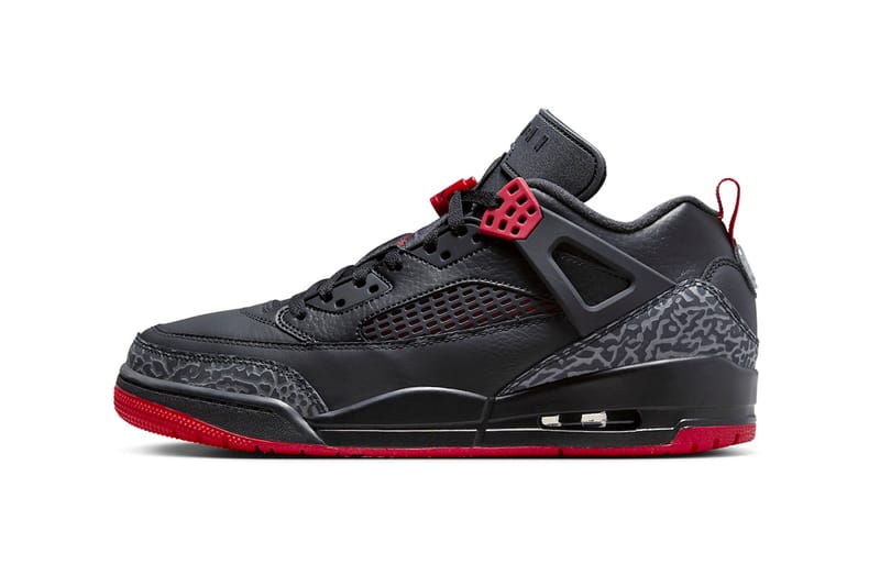 Red and black jordan sales spizike