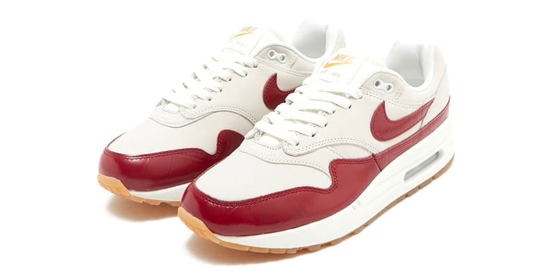 Nike air max 1 outlet essential white team red