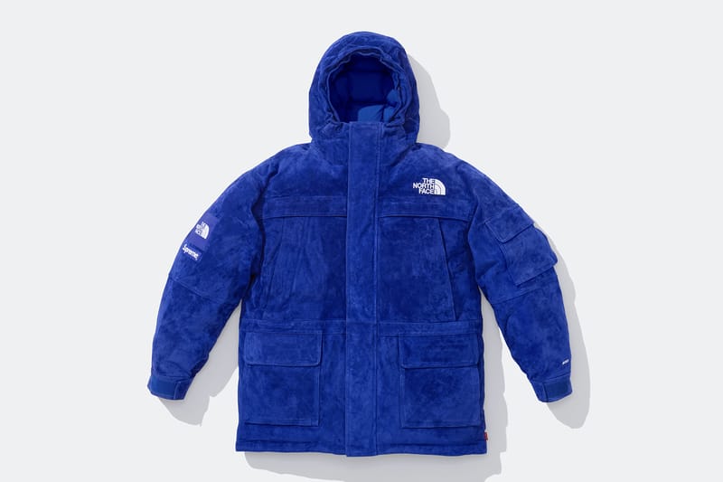 North face outlet supreme jacket blue