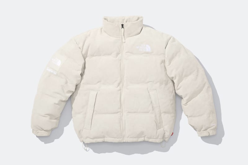 White supreme best sale north face jacket