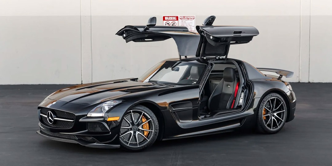 Потрясающие поверхности Mercedes-Benz SLS AMG Black Series 2014 года выставлены на аукционе