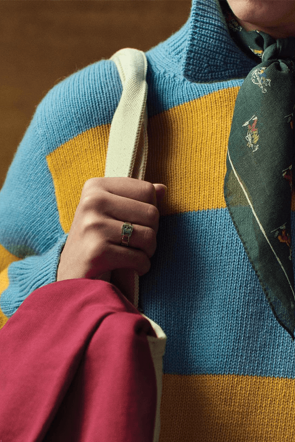 Vintage TOOTAL スカーフDRAKES AIME LEON DORE Aimé Leon Dore for Drake's FW23