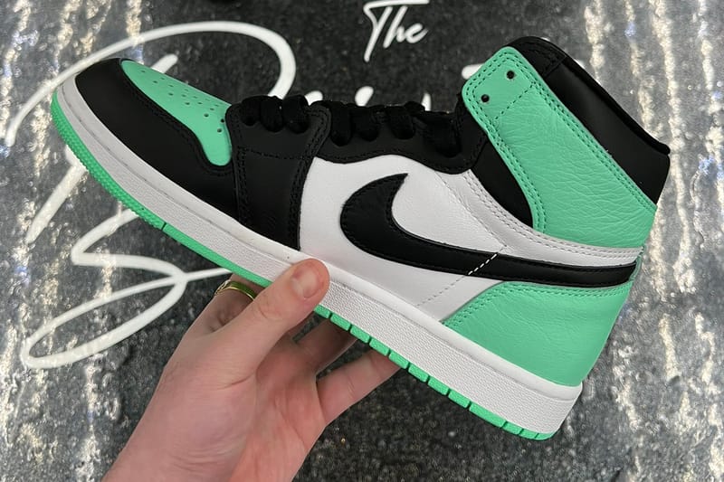 Green and store grey jordan 1