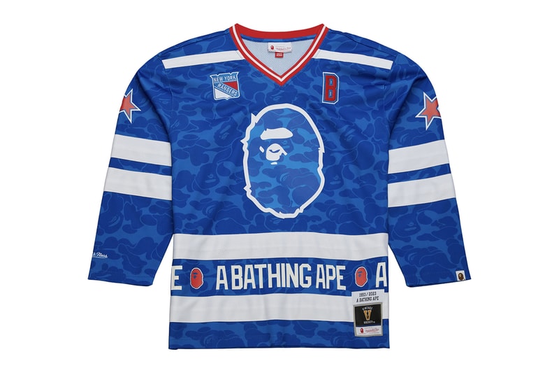 BAPE x Mitchell & Ness x NHL Jersey Collaboration Hypebeast