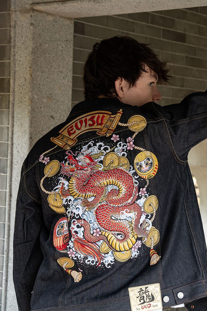 希少YAMANE EVISU日本地図 デニムジャケット金太郎 鯉 龍サイズ42 EVISU Year of The Dragon Denim Capsule Info | Hypebeast