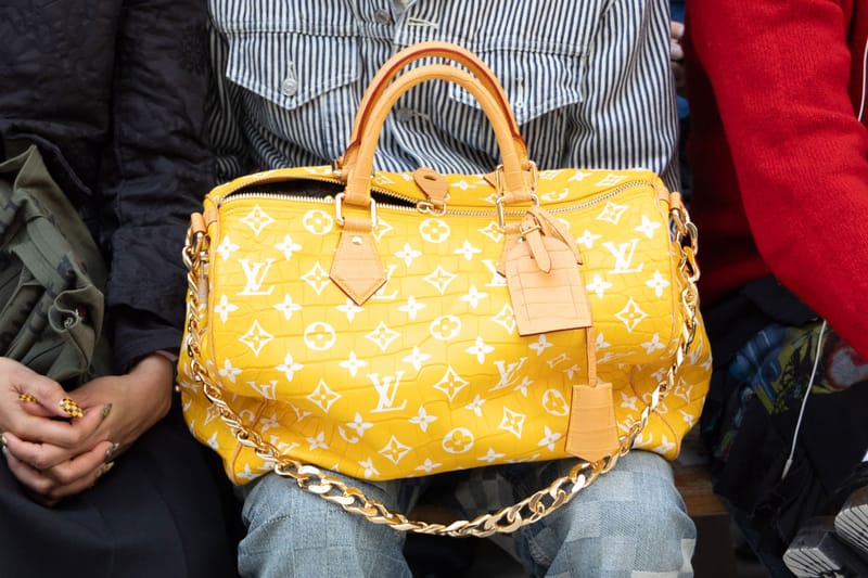 Louis vuitton store yellow bag