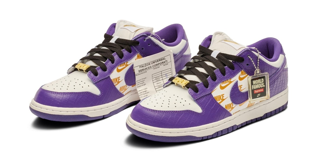 Sotheby’s выставит на аукцион Supreme x образец Nike SB Dunk Low «Court Purple»