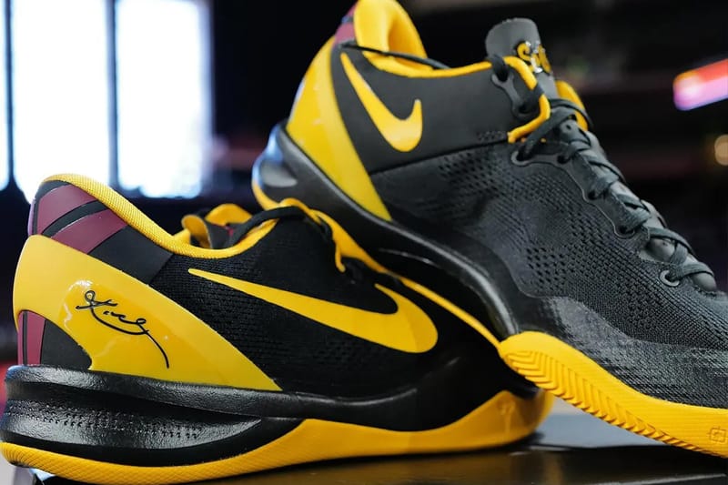 Kobe 8 black and on sale yellow