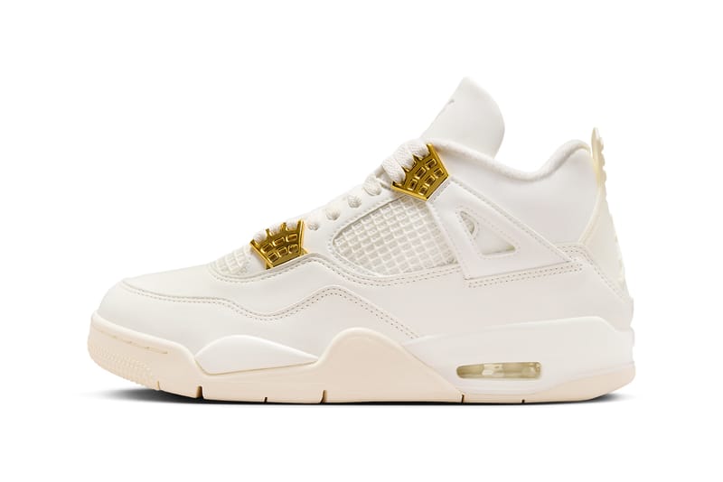 Air Jordan 4 Sail Metallic Gold AQ9129 170 Release Date Hypebeast