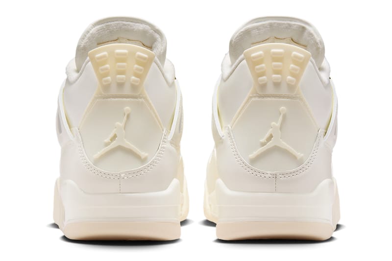 Jordan 4 cheap gold and white