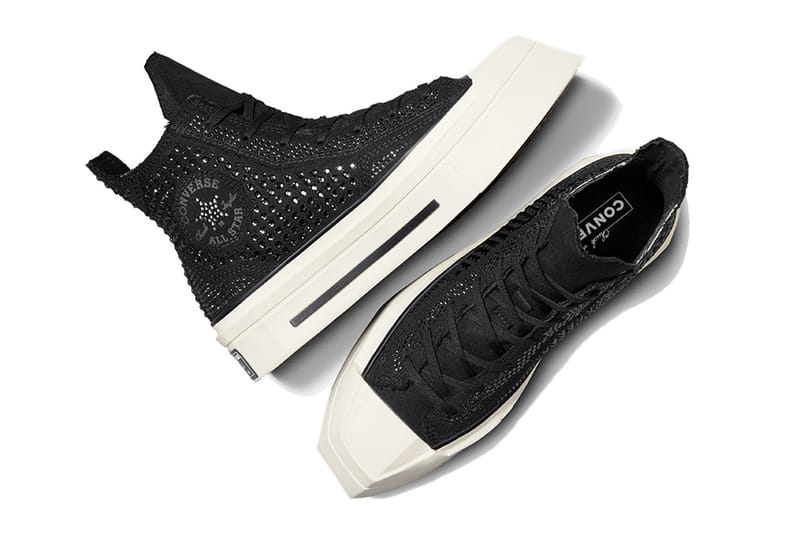 Black deals swarovski converse