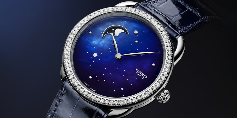 Hermès представляет модель Arceau Petite Lune Ciel Étoile с бриллиантами