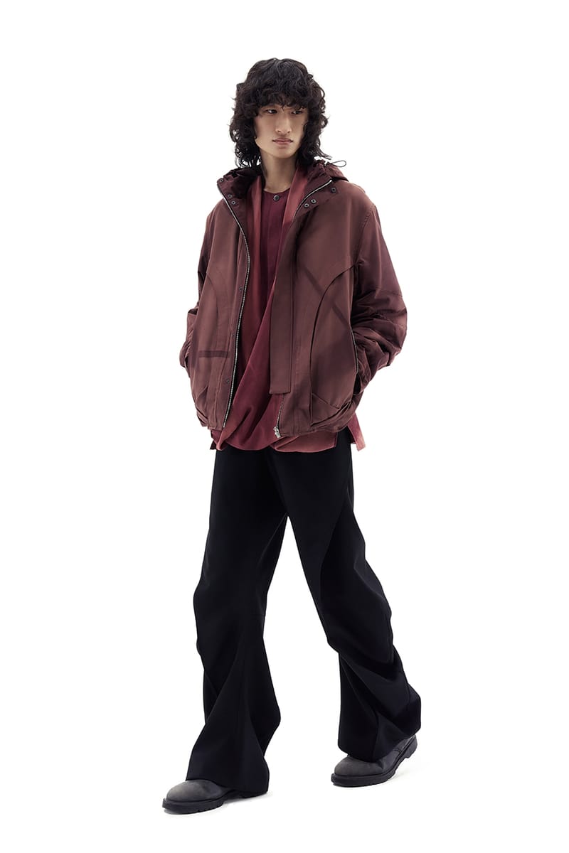Sun Bleached Draped Down Jacket in Dark Grey Cotton – SVRN