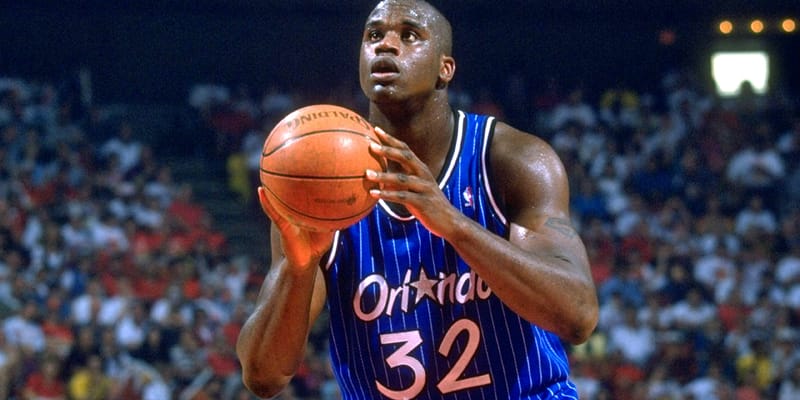 Orlando magic retire clearance shaq jersey