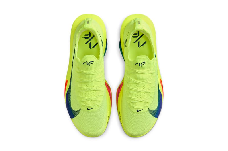 Nike ZoomX アルファフライ3イエロー/ブルー Nike Alphafly 3 Men's Road Racing Shoe