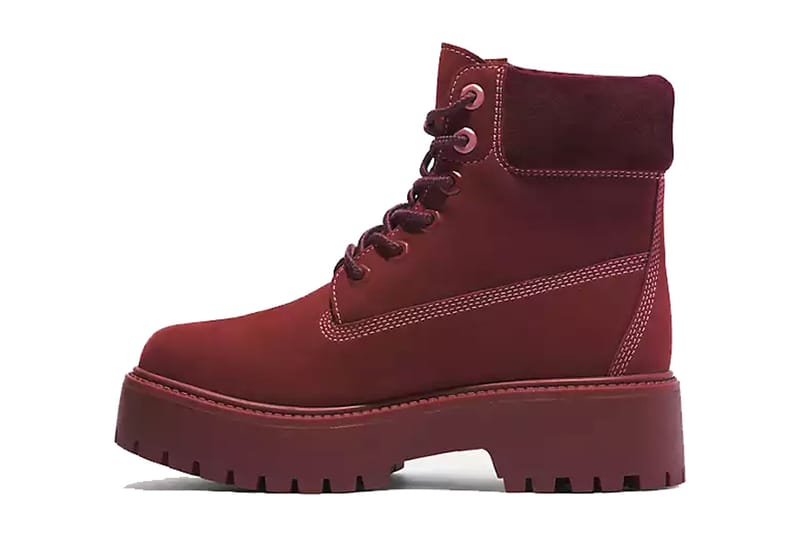 Red timberland boots clearance price