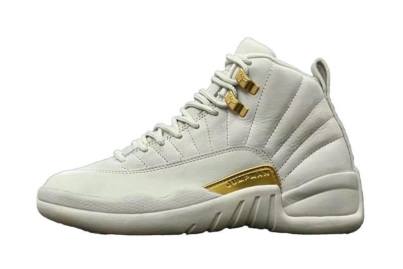 All gold jordan 12 best sale