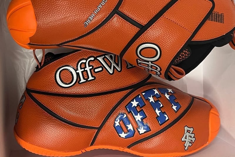 Orange and white basketball shoes online