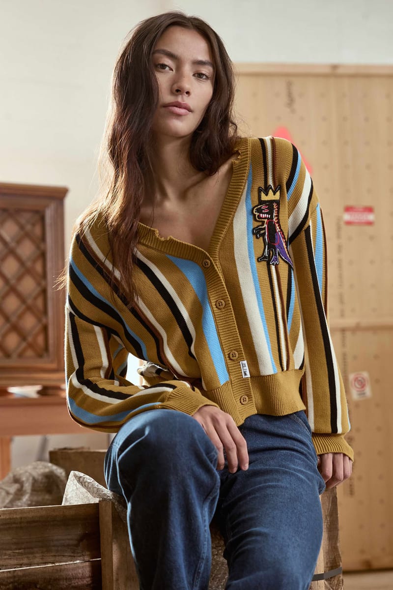 Lee Dips Signature Denim Silhouettes in Basquiat's Art