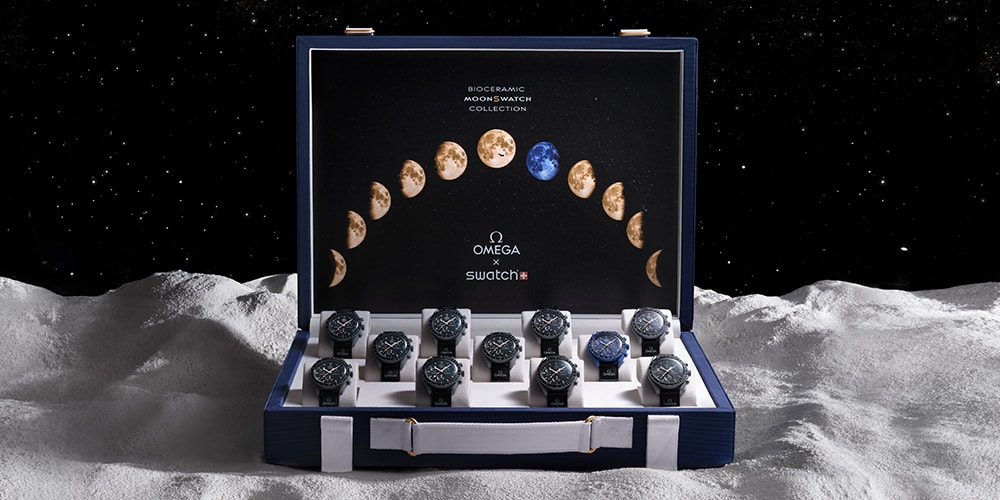 Sotheby’s выставит на аукцион 11 золотых чемоданов MoonSwatch Moonshine