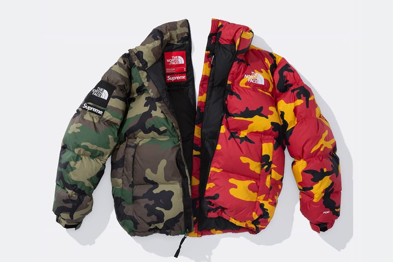 あの後に寝落ちしてしまいましたSupreme North Face Split Nuptse  camo