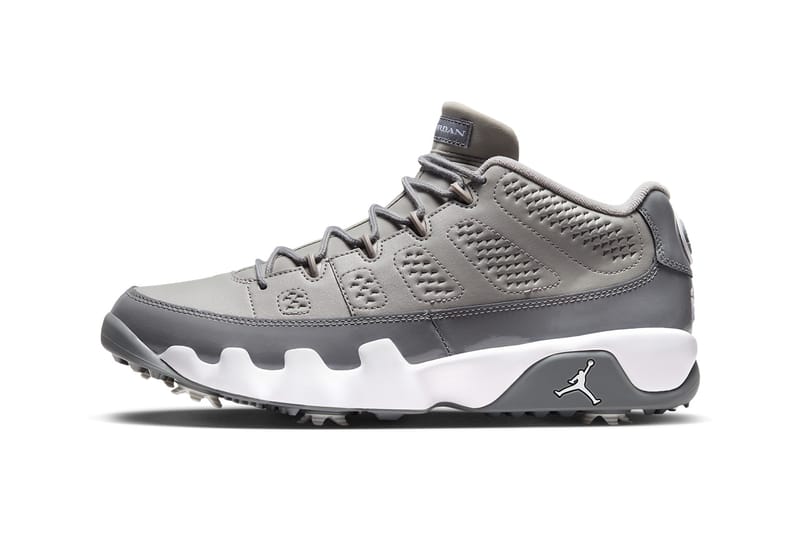 Jordan 9 retro golf cleat hot sale wolf grey