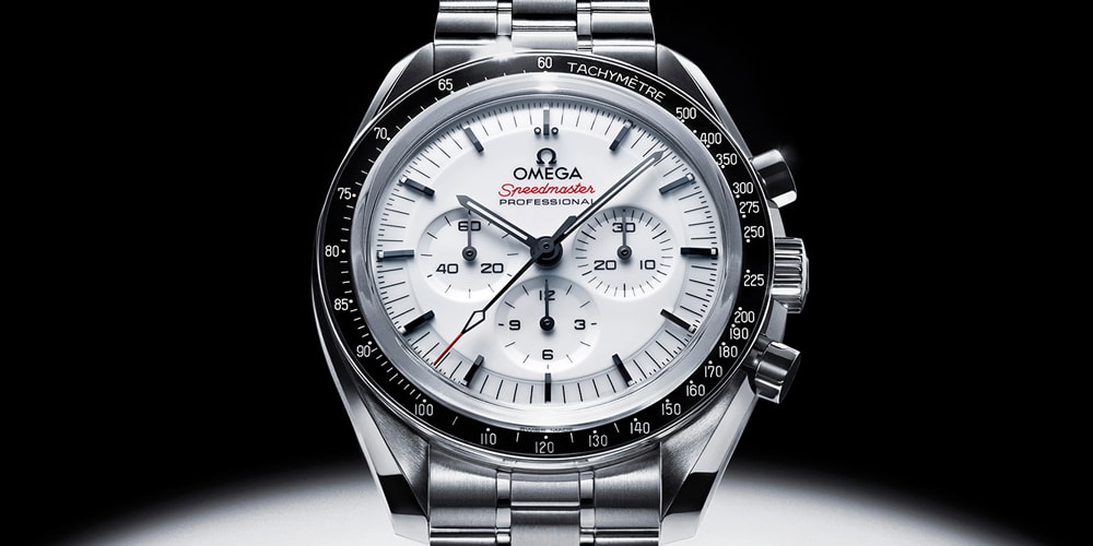OMEGA представляет часы Speedmaster Moonwatch с лакированным белым циферблатом