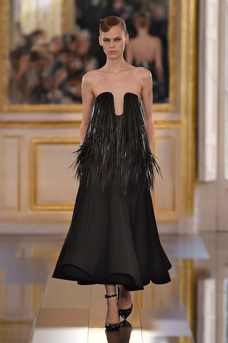 ワンピース VALENTINO FW24 Black wool blend dress (5B3VA9S71CF 0NO) Valentino Garavani Black Wool Blend Dress | italist, ALWAYS