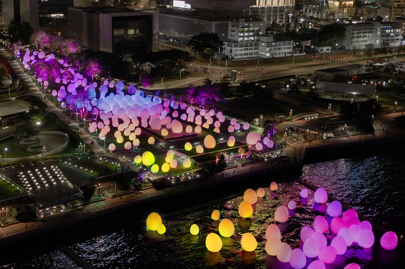 teamLab Resonating Ovoids and Trees in Hong Kong | Hypebeast