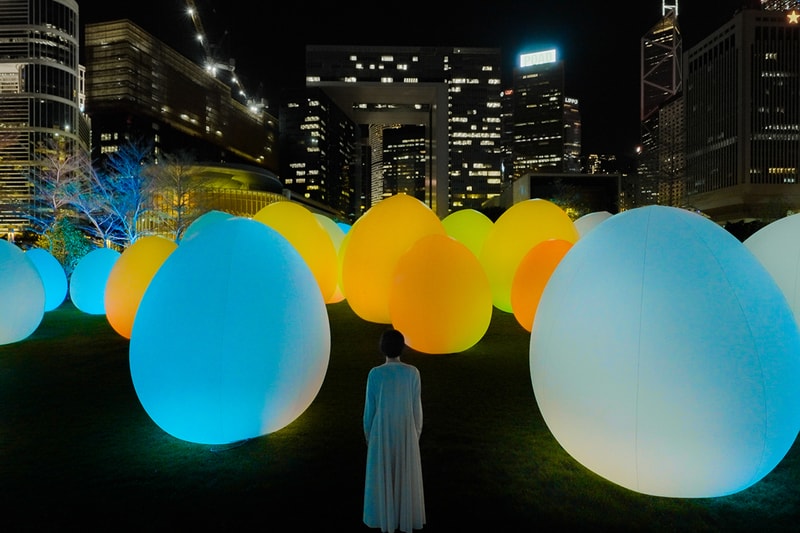 teamLab Resonating Ovoids and Trees in Hong Kong | Hypebeast