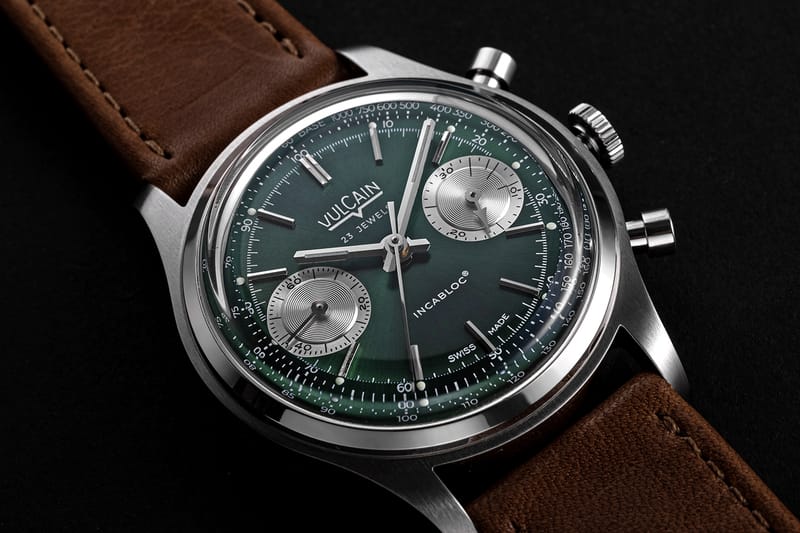 Vulcain Chronograph 1970s British Racing Green Dial Release Info