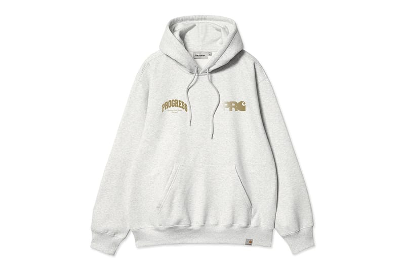 CARHARTT : グラフィック フーディー カーハートWIPとプログレスランニングクラブがコラボアイテムを