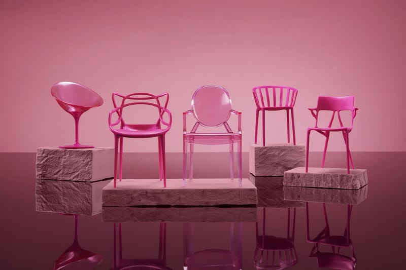 pink purple Kartell カルテル LOUIS GHOST Barbie x Kartell Doll-Sized Chairs and More | Mattel Creations