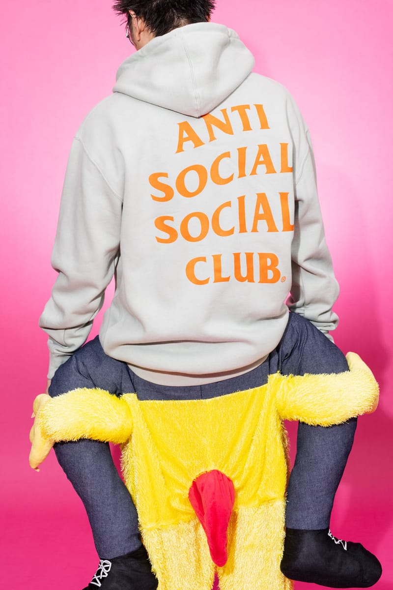 Anti social social club hoodie yellow online