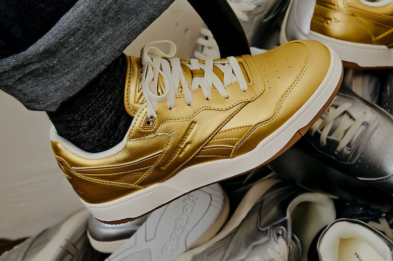 Gold reebok shoes on sale