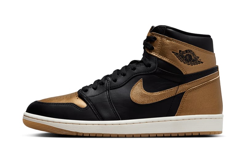 Gold and black jordan 1s hotsell