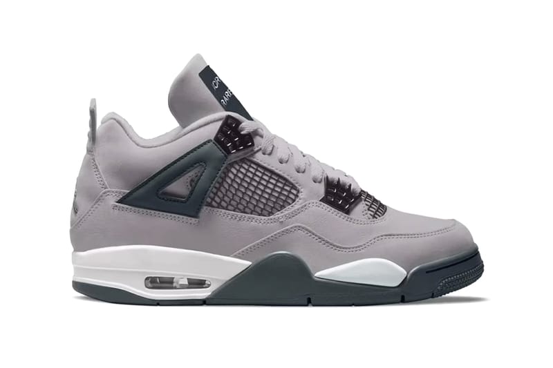 Grey jordan 4's best sale