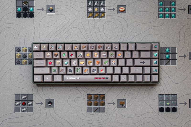 キーボード HIGROUND x Minecraft Summit 65 HG x Minecraft Summit 65 Keyboard - Inventory – Higround