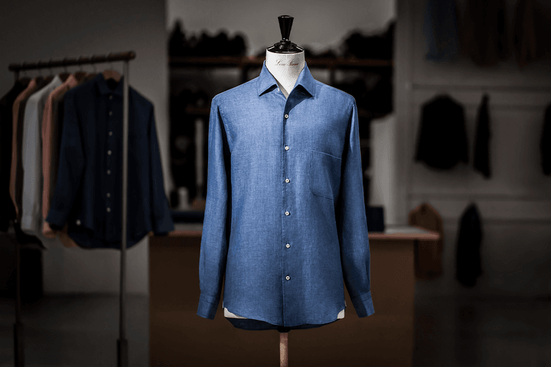 【極美品】 Loro Piana アンドレ　ロンドンストライプ　リネンシャツ 極美品】 Loro Piana アンドレ ロンドンストライプ リネンシャツ